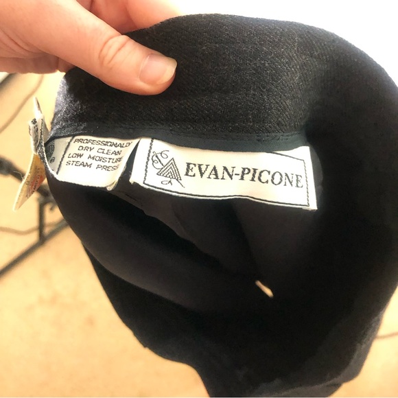 COPY - Evan Picone vintage 100% wool straight pencil skirt career office - Picture 2 of 7